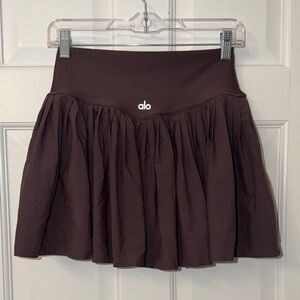 ALO Yoga Women's Chocolate Yoga/Tennis Skirt